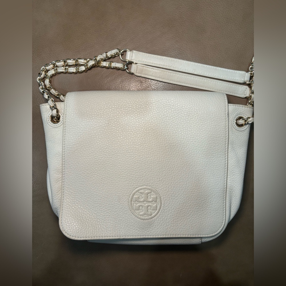 Tory Burch white bombe small shoulder bag/cross body with dust bag - Picture 2 of 9